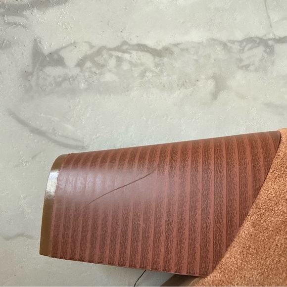 Women's Faux Suede Embroidered Knee High Cowboy Boots Size 8 Light Brown - NWOT - Picture 13 of 13